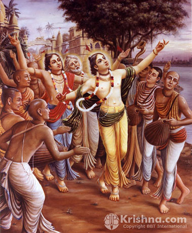 Sankirtan Movement in Progress In Navadwip, West Bengal in 16th Century