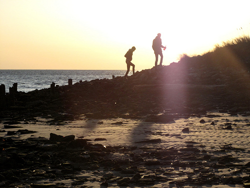 Indian Beach with Garbage