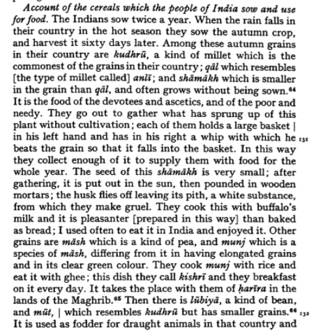 Ibn Batuta on Khichdi